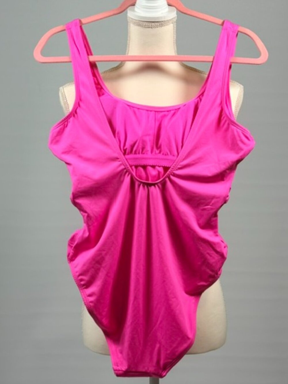 NWT Juicy Couture Y2K One Piece Bathing Suit Cut Out Sides with Bows Pink XL - Picture 2 of 10